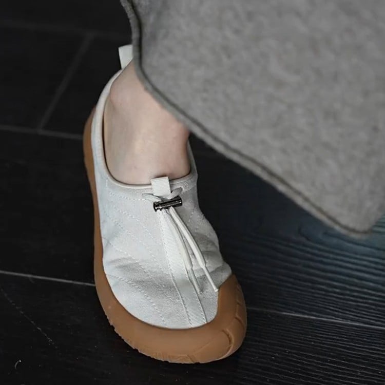 Ženske slip-on cipele od ovčje kože, lagana potplata, casual outdoor, retro minimalistički stil