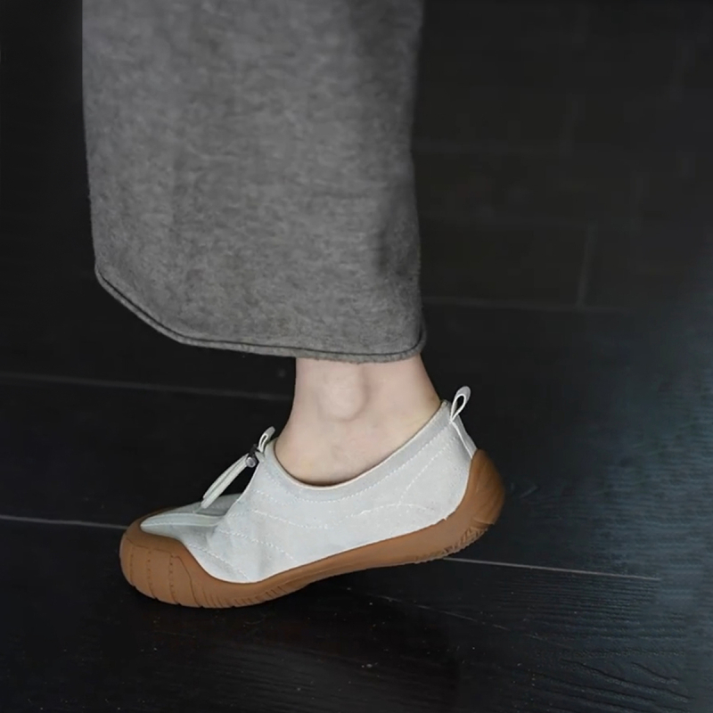 Ženske slip-on cipele od ovčje kože, lagana potplata, casual outdoor, retro minimalistički stil