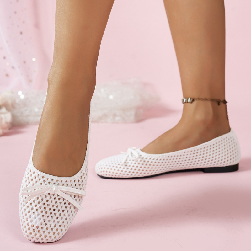 Ljetne ženske cipele u etničkom stilu, udoban mekani potplat, prozračan mrežasti gornji dio, nizak izrez, slip-on