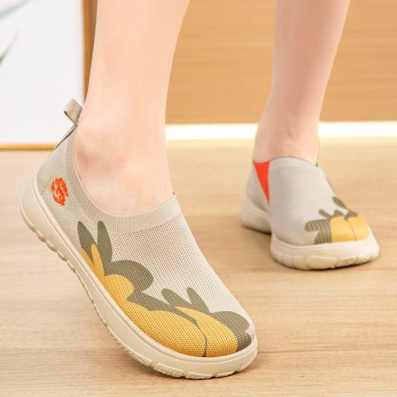 Ženske ljetne lagane slip-on cipele od platna, u Pekinskom stilu Starog Pekinga