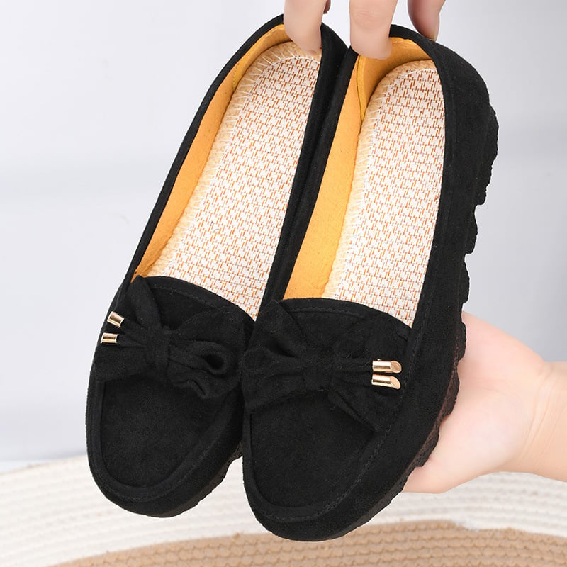 Crne ženske platnene cipele u stilu Starog Pekinga, mekana potplata, udobne slip-on casual obuće za proljeće