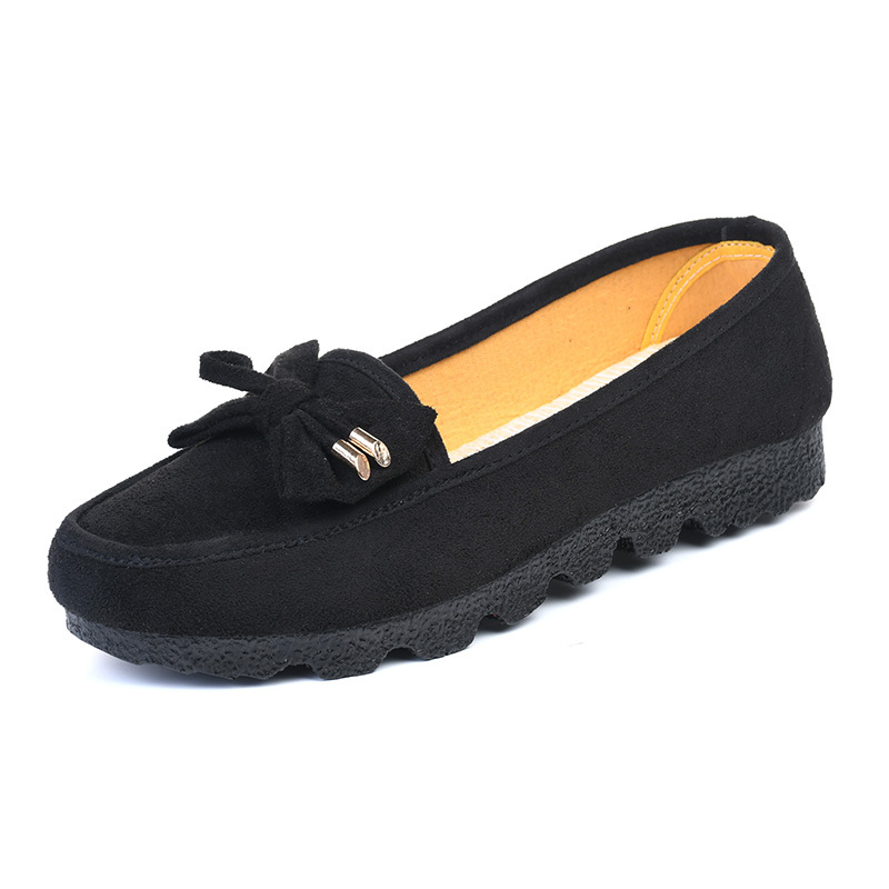 Crne ženske platnene cipele u stilu Starog Pekinga, mekana potplata, udobne slip-on casual obuće za proljeće