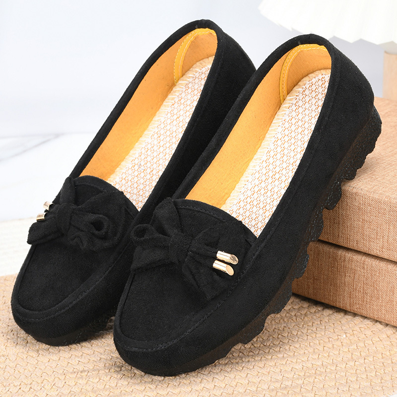 Crne ženske platnene cipele u stilu Starog Pekinga, mekana potplata, udobne slip-on casual obuće za proljeće