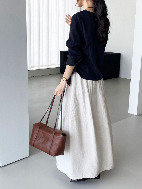 Ženska košulja od Lyocell s pojasom, remenom, korejski stil, uredski top, vitka silueta, 5039