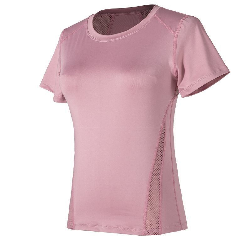 2025 Ženski joga top, kratki rukav, brzo sušići, prozračan fitness T-shirt za trčanje, ljetni tanki model