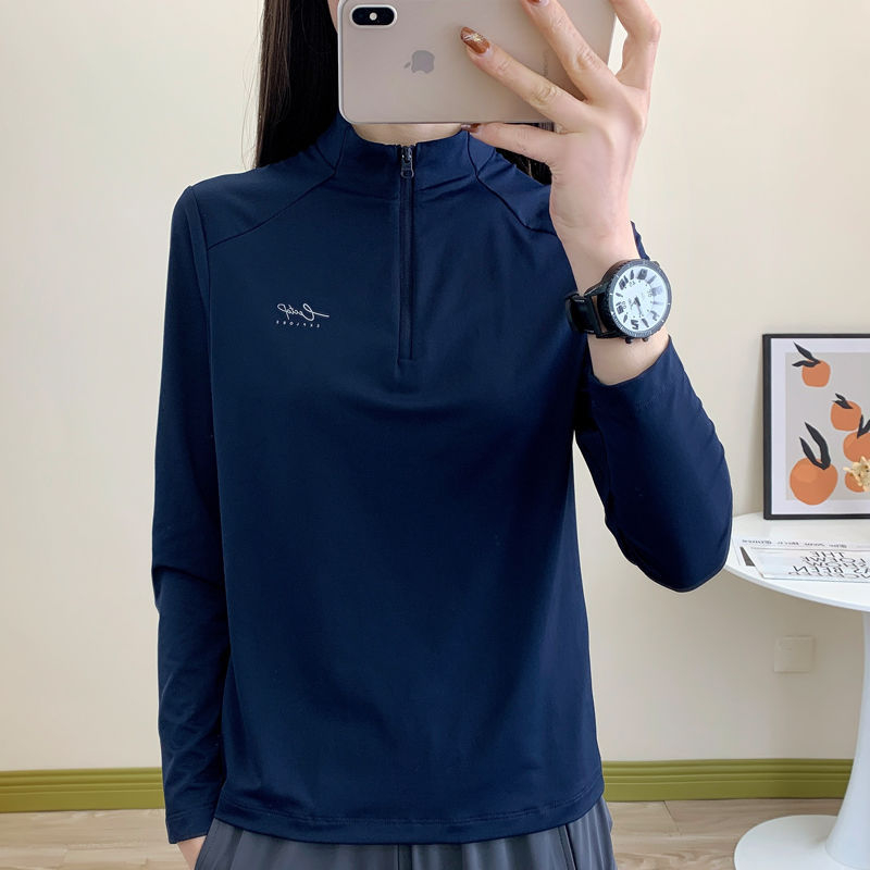 Ženski patchwork sportski top za jogu sa stojećim ovratnikom, dugi rukav, casual stil, poluotvoren kardigan