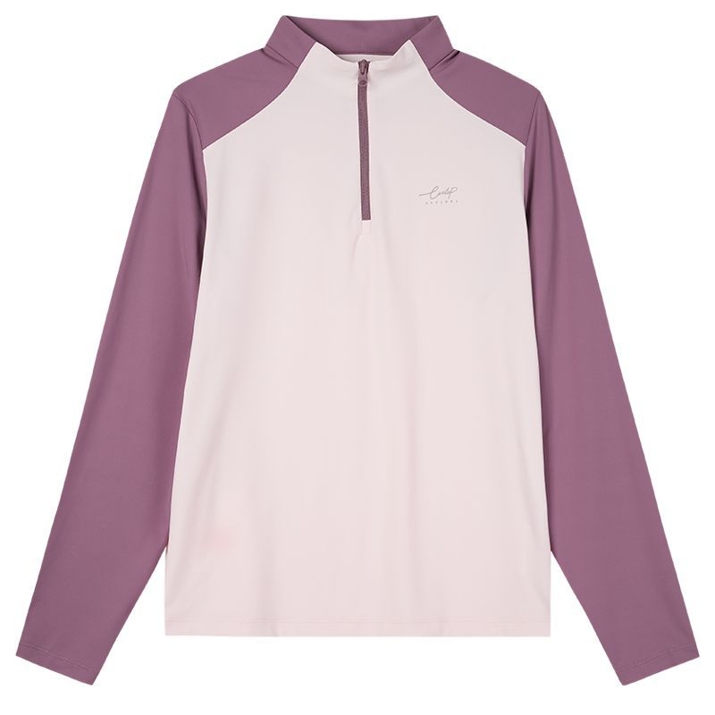 Ženski patchwork sportski top za jogu sa stojećim ovratnikom, dugi rukav, casual stil, poluotvoren kardigan