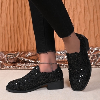 Ženske slip-on loafers, sjajne plosnate cipele za proljeće i jesen, udobne za trudnice