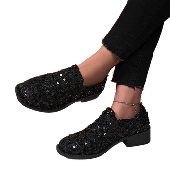 Ženske slip-on loafers, sjajne plosnate cipele za proljeće i jesen, udobne za trudnice