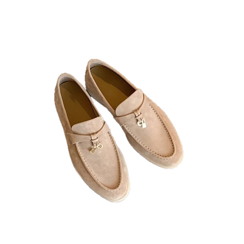 Női magasságot növelő bojtos csatos loafers, slip-on, valódi bőr, puha talp, régi pénz stílus