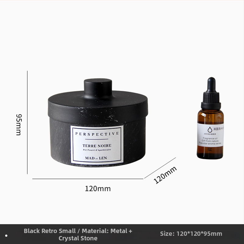 Moderný minimalistický kryštálový dekor pre aromaterapiu bez plameňa, do obývačky, pracovňe a šatníka.