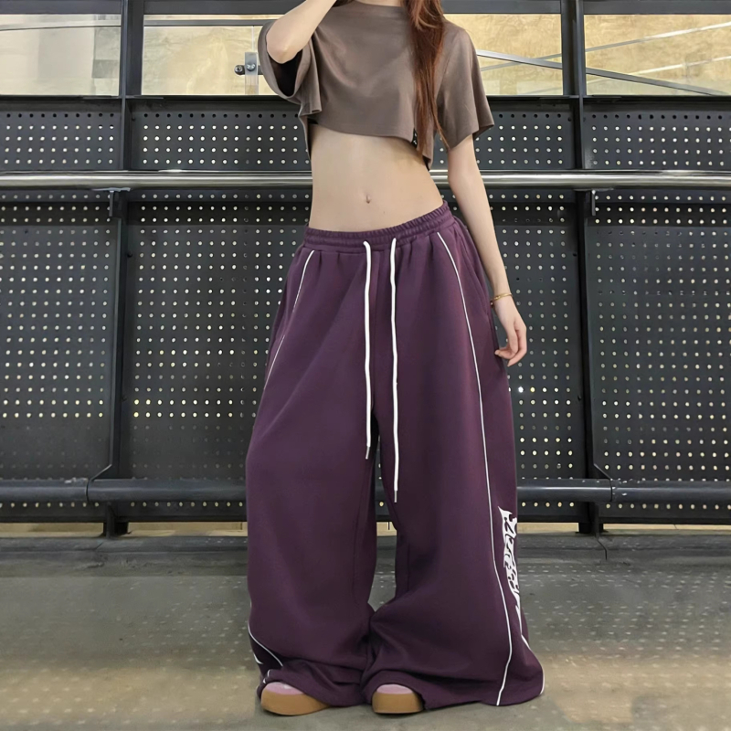Ženske trenirke hlače za street dance hip-hop, proljeće, ravni kroj, udobne hlače za džez ples
