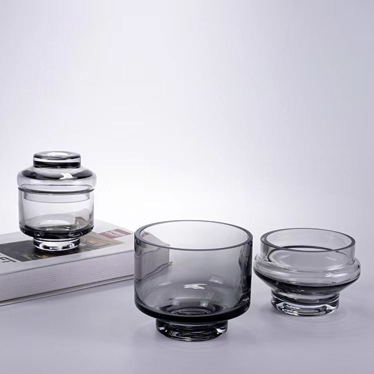 Moderná kreatívna sklenená ozdoba do obývačky - luxusný minimalistický dizajn, vynikajúce remeslo