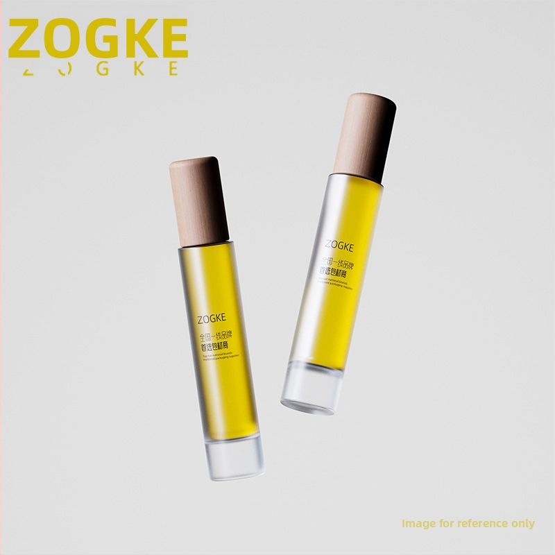20 ml sklenená cylindrická fľaštička s hrubým dnom na parfumové vzorky, kompaktné cestovné prevedenie