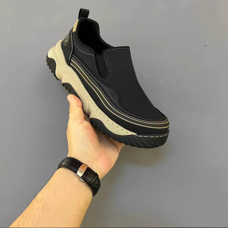 Platnene muške tenisice 2025 zima - slip-on, casual sports, lagana đon, stil staroga Pekinga