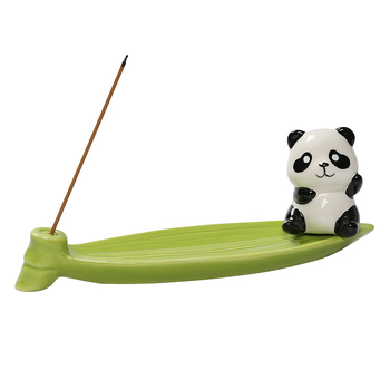 Keramický kadidlovník Panda pre kancelársky stôl a čajový stolík – moderný minimalistický domáci doplnok