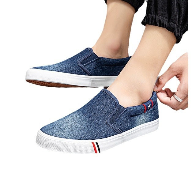 Muške Slip-On tenisice od denim canvas, prozračne radne i svakodnevne tenisice