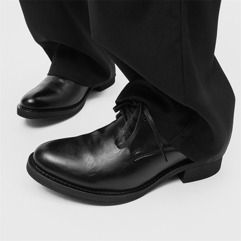 2025 muške cipele s podizanjem visine, britski stil, debela potplata, klasičan oštar vrh, poslovne ljetne cipele G013-J