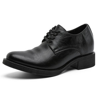 2025 muške cipele s podizanjem visine, britski stil, debela potplata, klasičan oštar vrh, poslovne ljetne cipele G013-J