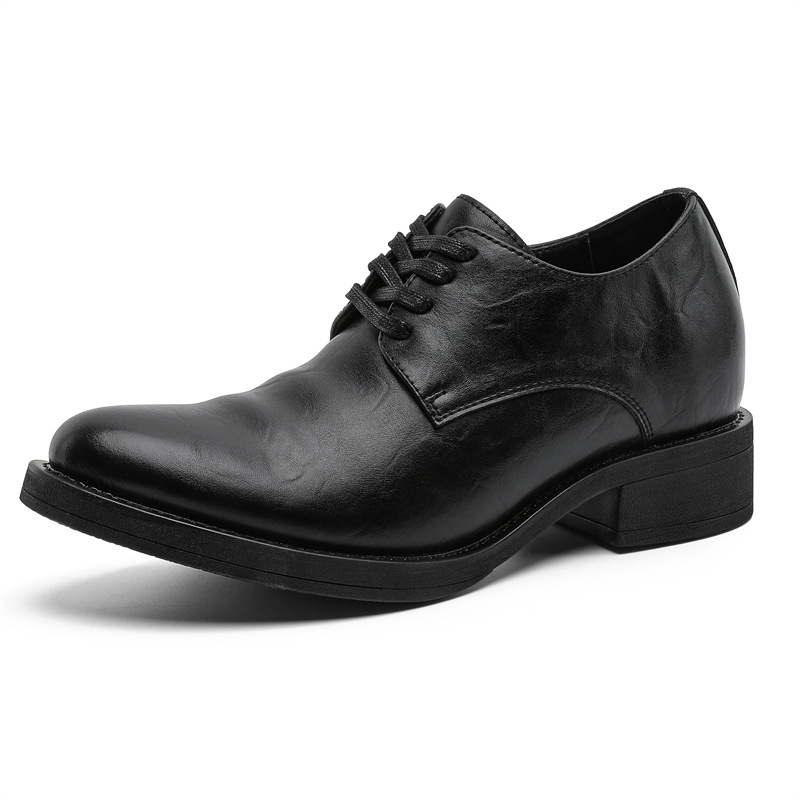 2025 muške cipele s podizanjem visine, britski stil, debela potplata, klasičan oštar vrh, poslovne ljetne cipele G013-J