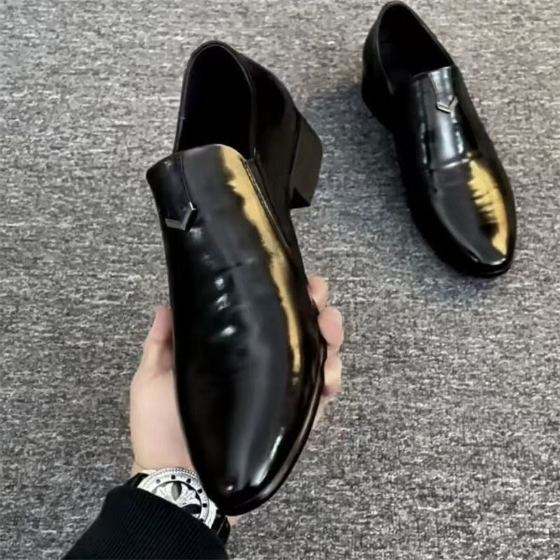 Muške kožne cipele za poslovno casual stil, slip-on s oštrim vrhom, prozračne i udobne, za poslovno odijevanje i vjenčanja