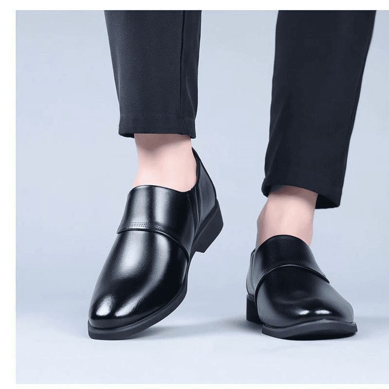 Woodpecker muške slip-on kožne cipele – ljetne poslovno casual mokasine