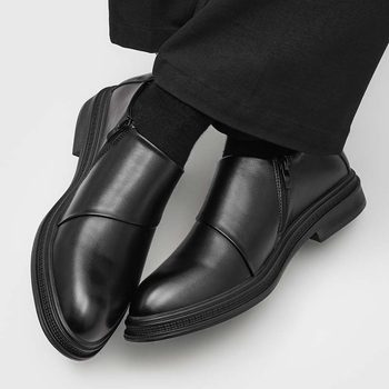 Muške cipele sa zatvaračem, korejsko-britanski stil, špičast nos, casual Derby 8078-J
