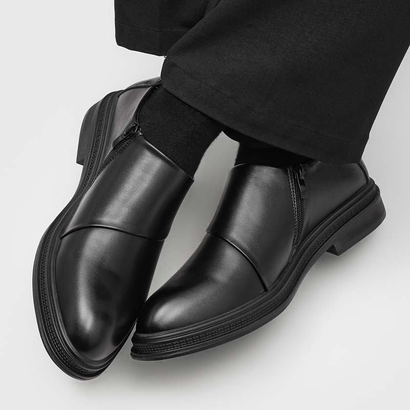 Muške cipele sa zatvaračem, korejsko-britanski stil, špičast nos, casual Derby 8078-J