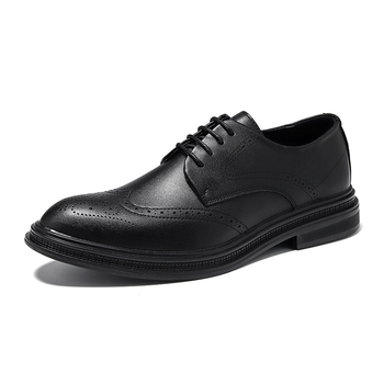 Muške brogue cipele, poslovni britanski stil, formalne i casual, oštar vrh, ukrašene prorezom, model 7667-J