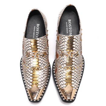 Мъжки Slip-On обувки от кравешка кожа, стоманен нос, нисък връх, бизнес-кэжуал — серия Iron Head