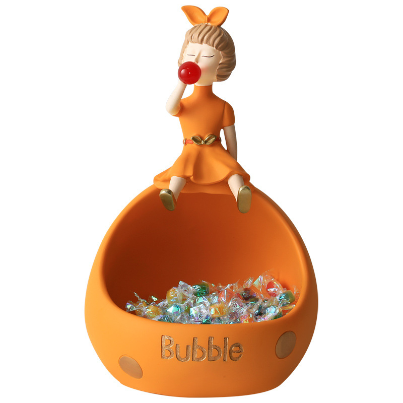 Bubble Girl vstupná ozdoba s úložným priestorom, drží telefón a ozdobné predmety, ručne vyrobené