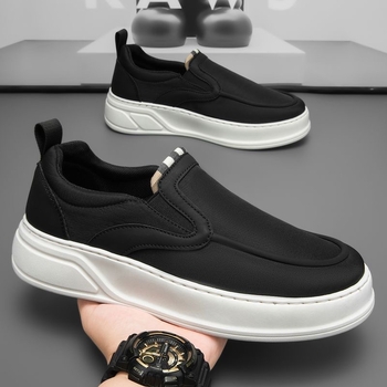 Duroc muške slip-on tenisice od platna, prozračene i lagane, s debelim potplatom