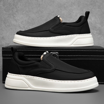 Duroc muške slip-on tenisice od platna, prozračene i lagane, s debelim potplatom