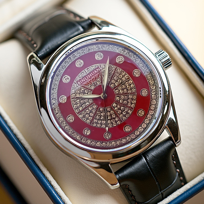 Muški sat s kožnim remenom – kvarc, casual stil, 41 mm
