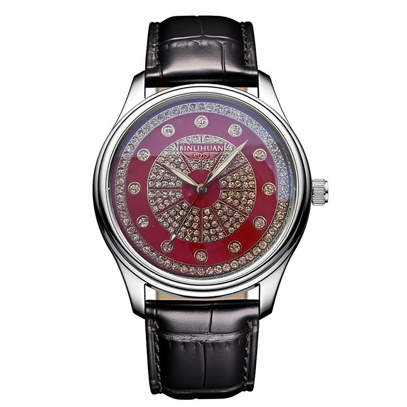 Muški sat s kožnim remenom – kvarc, casual stil, 41 mm