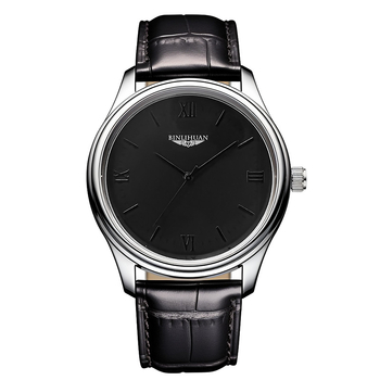 Binlihuan muški sat, kožni remen, kvarcni mehanizam SL68, okrugli brojčanik 41 mm, debljina 9 mm, casual stil, vodootporan