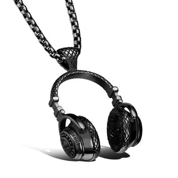Unisex ogrlica od nehrđajućeg čelika s geometrijskim privjeskom, punk rock/hip-hop stil, podesiva duljina 51–80 cm