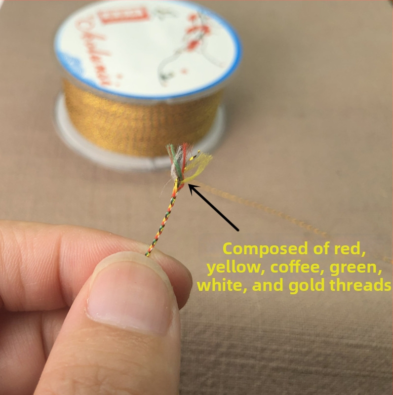 0,4 mm vysoko kvalitný viacfarebný zlatom pletený náramkový šnúra, jade vlákno, DIY materiál, odolný