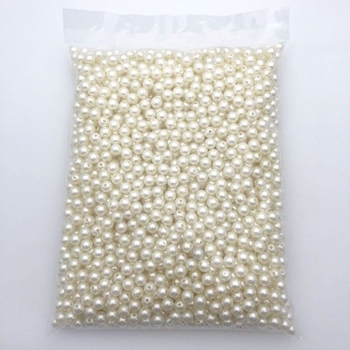 ABS imitacija bisera s otvorima, okrugli 4–20 mm, DIY nakit materijali, labave perle