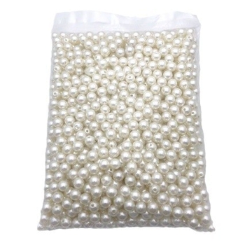 ABS imitacija bisera s otvorima, okrugli 4–20 mm, DIY nakit materijali, labave perle
