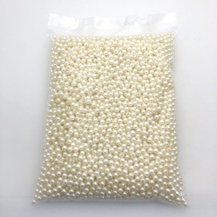 ABS imitacija bisera s otvorima, okrugli 4–20 mm, DIY nakit materijali, labave perle