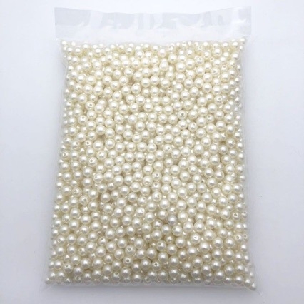 ABS imitacija bisera s otvorima, okrugli 4–20 mm, DIY nakit materijali, labave perle