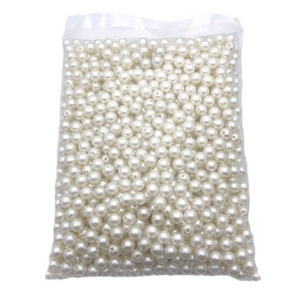 ABS imitacija bisera s otvorima, okrugli 4–20 mm, DIY nakit materijali, labave perle