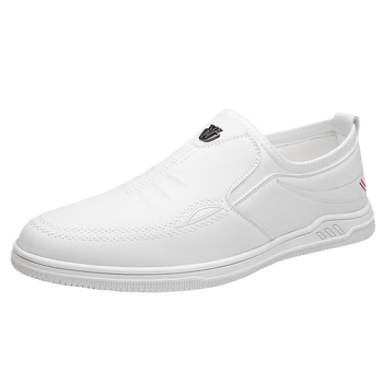 Férfi mindennapi bőr loaferok slip-on kivitelben, kényelmes mindennapi viselet