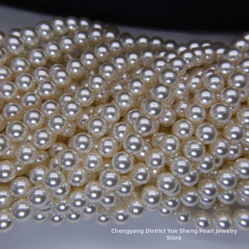 40 cm pamukom konac – staklene perle s imitacijom bisera, 8 mm, 650 boja, DIY set za ogrlicu, Shijia