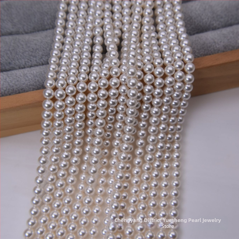 40 cm pamukom konac – staklene perle s imitacijom bisera, 8 mm, 650 boja, DIY set za ogrlicu, Shijia