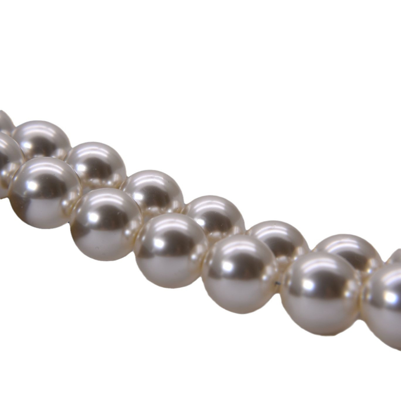 40 cm pamukom konac – staklene perle s imitacijom bisera, 8 mm, 650 boja, DIY set za ogrlicu, Shijia