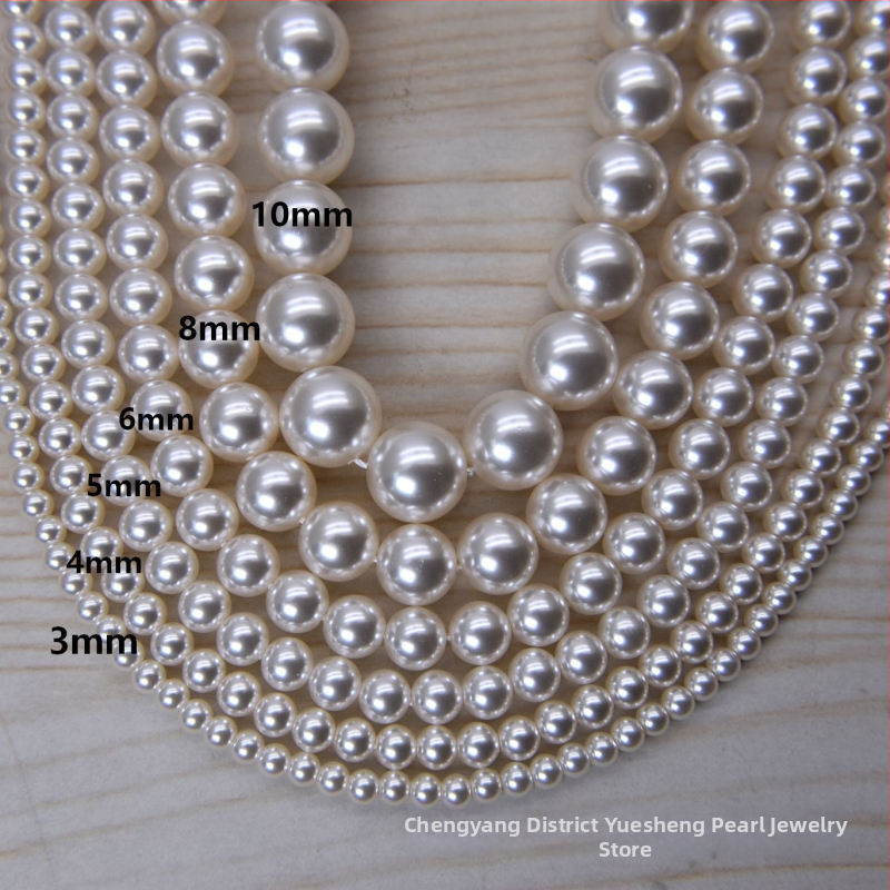 40 cm pamukom konac – staklene perle s imitacijom bisera, 8 mm, 650 boja, DIY set za ogrlicu, Shijia