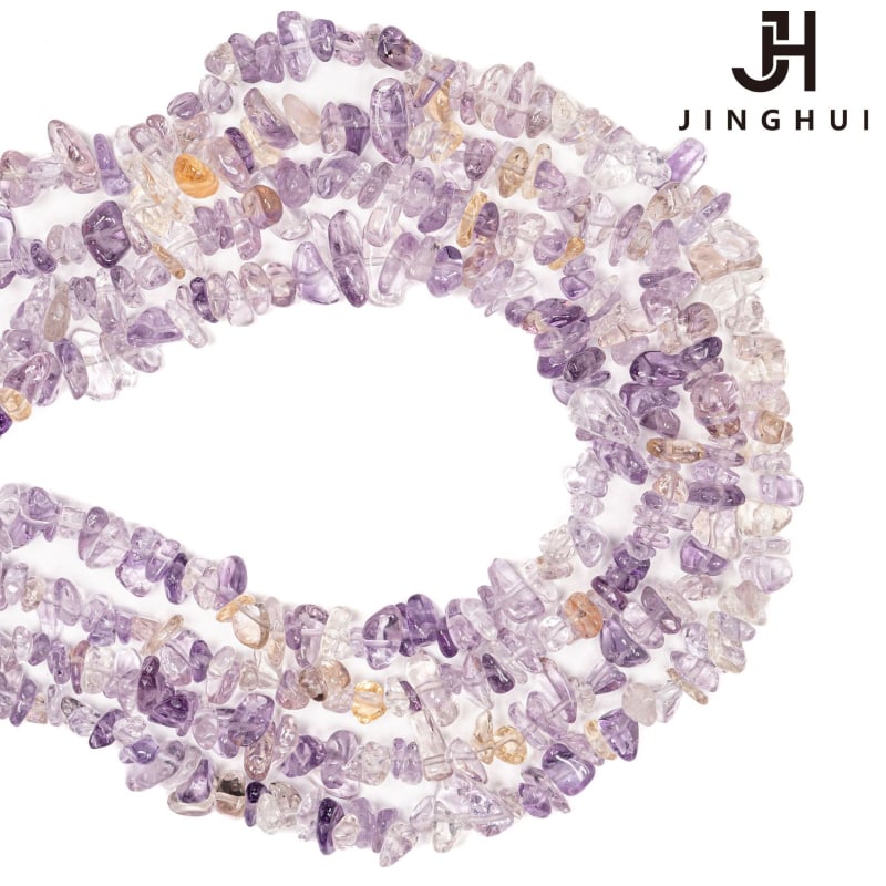 Jinghui DIY kristalne perle za narukvicu – prirodni kristal, nepravilne granule, poluproizvod