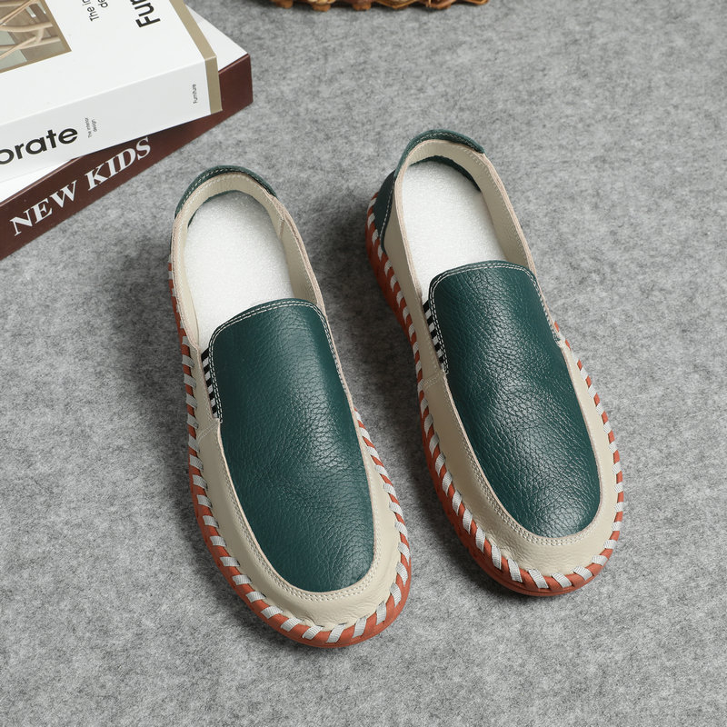Muški loafersi od prave kože, za sve godišnje doba, mekan potplat, slip-on, ručno šivani gornji dio od teleće kože prvovrijedne kvalitete
